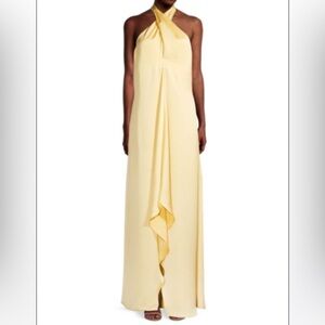 Ramy Brook Carey Satin Draped Gown